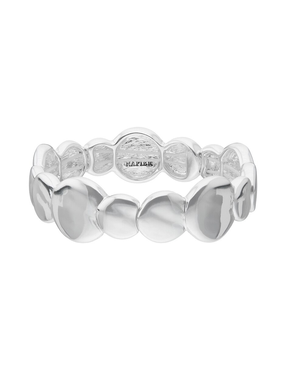 Pulsera Organic Silver con acabado brillante 4