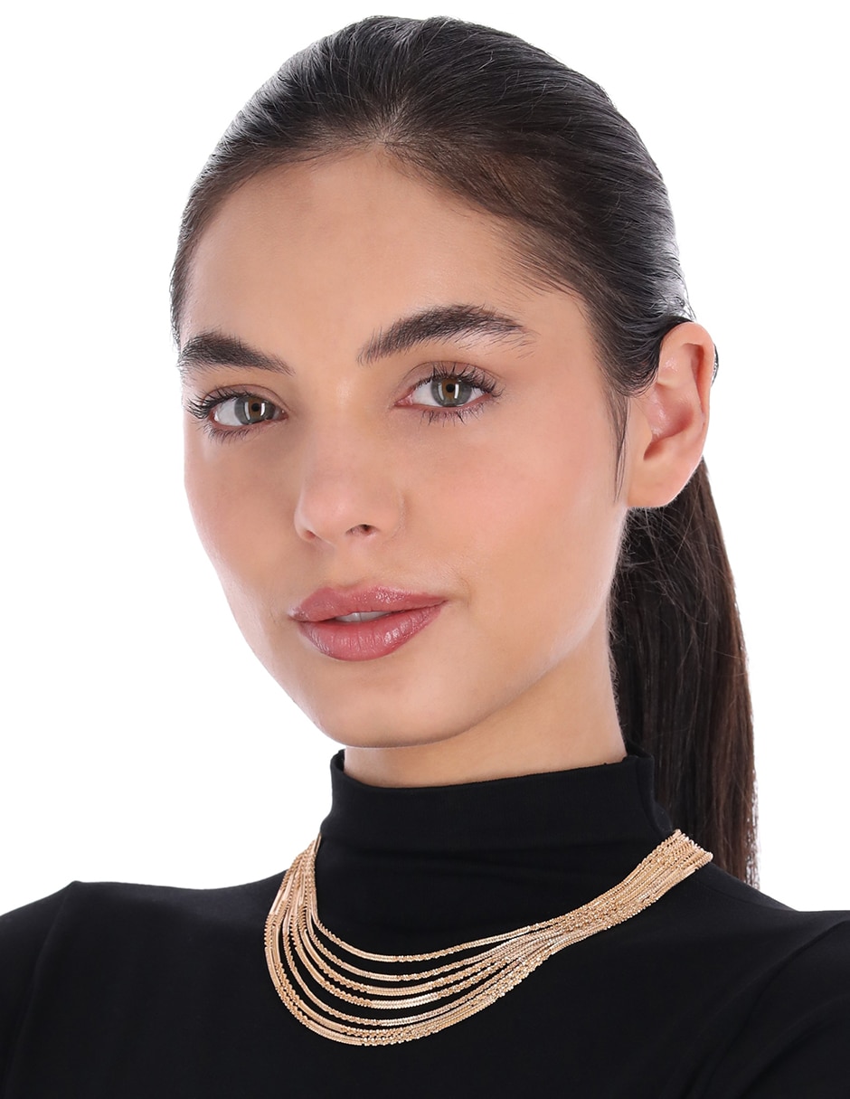 Collar de varios hilos gold lace 3