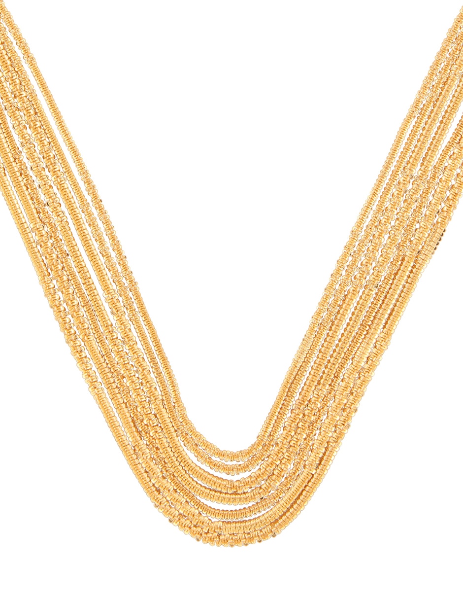 Collar de varios hilos gold lace 1