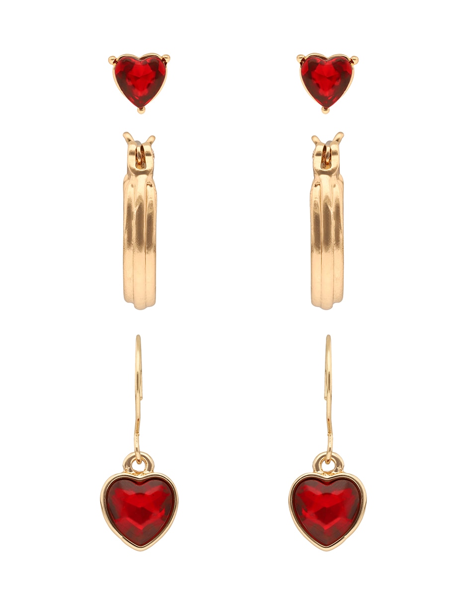 Aretes con acabado brillante
