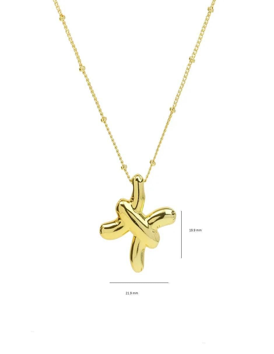 Collar con dije signo zodiacal de oro laminado 10 K 2