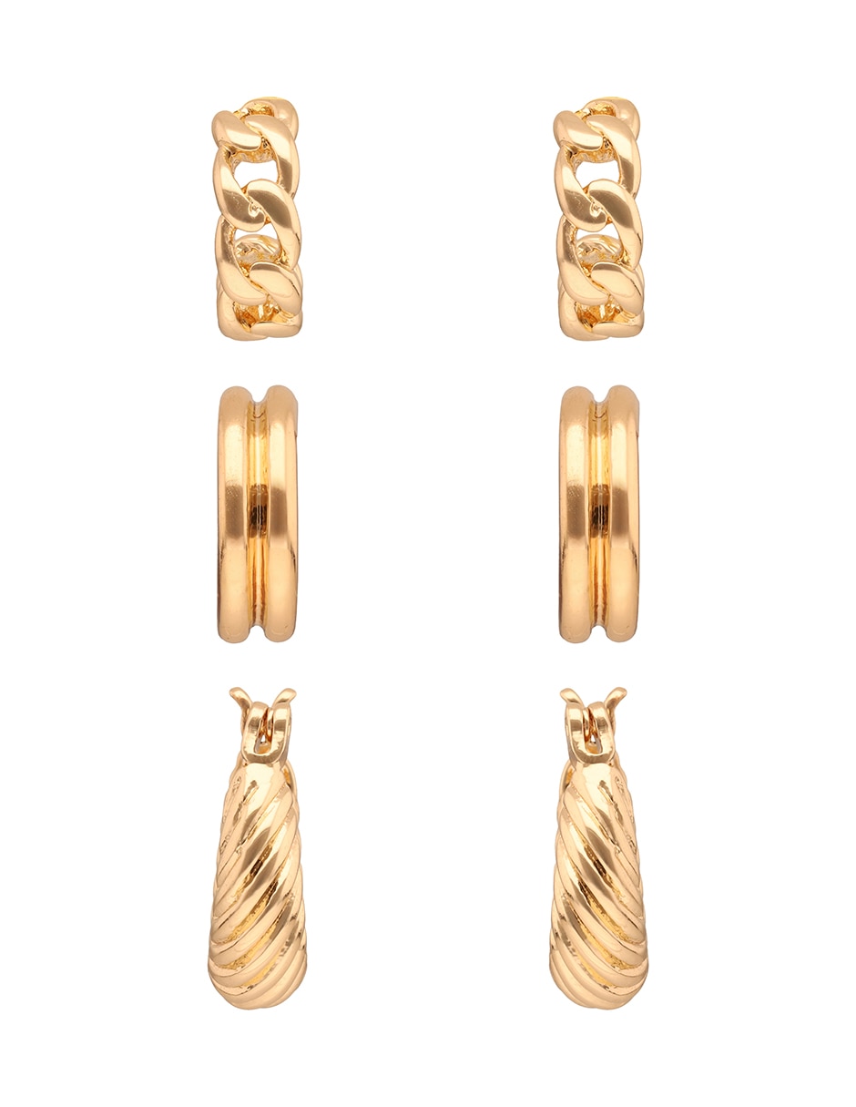 Aretes con acabado brillante
