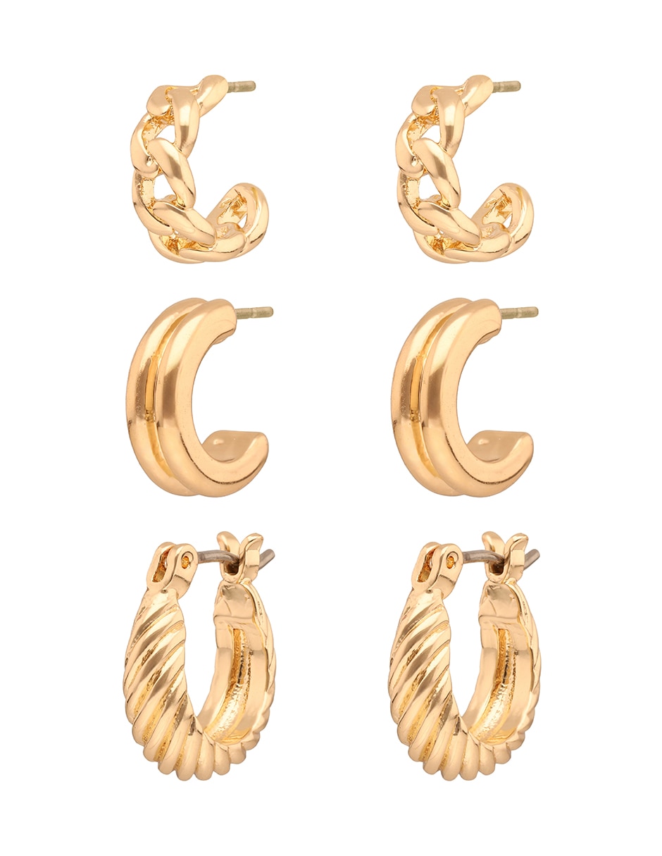 Aretes con acabado brillante 2