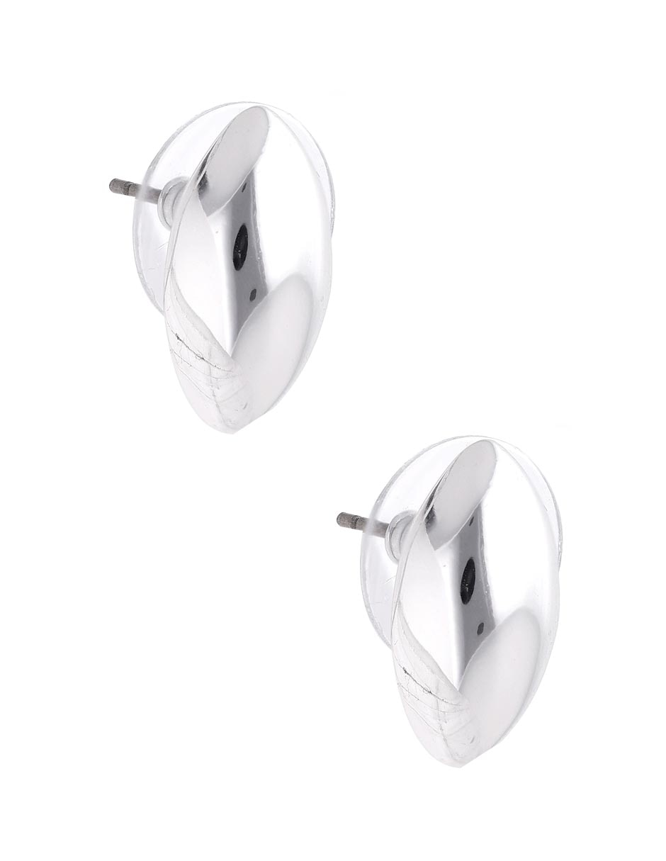 Aretes de gota con acabado brillante 2
