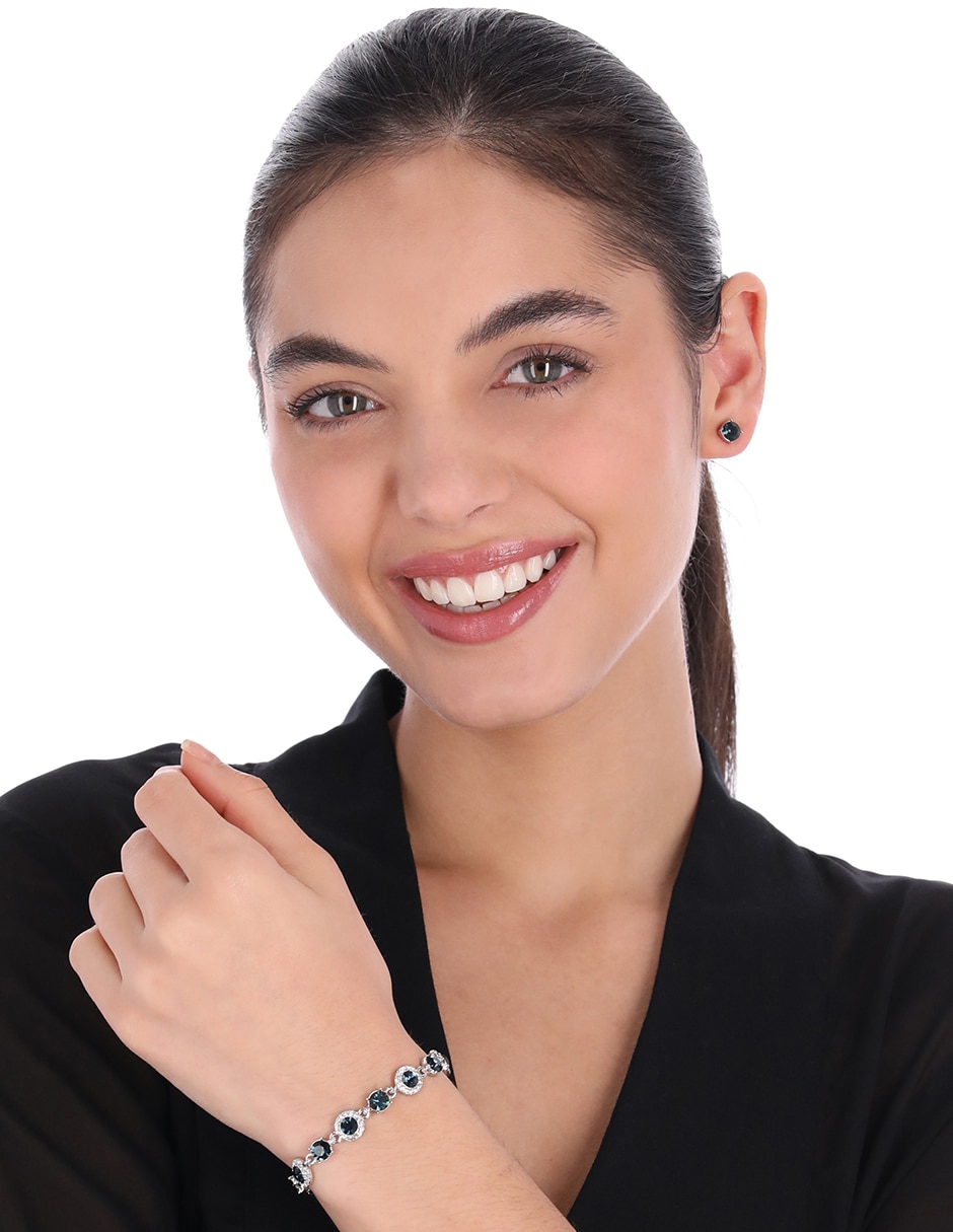 Aretes y pulsera circular 3
