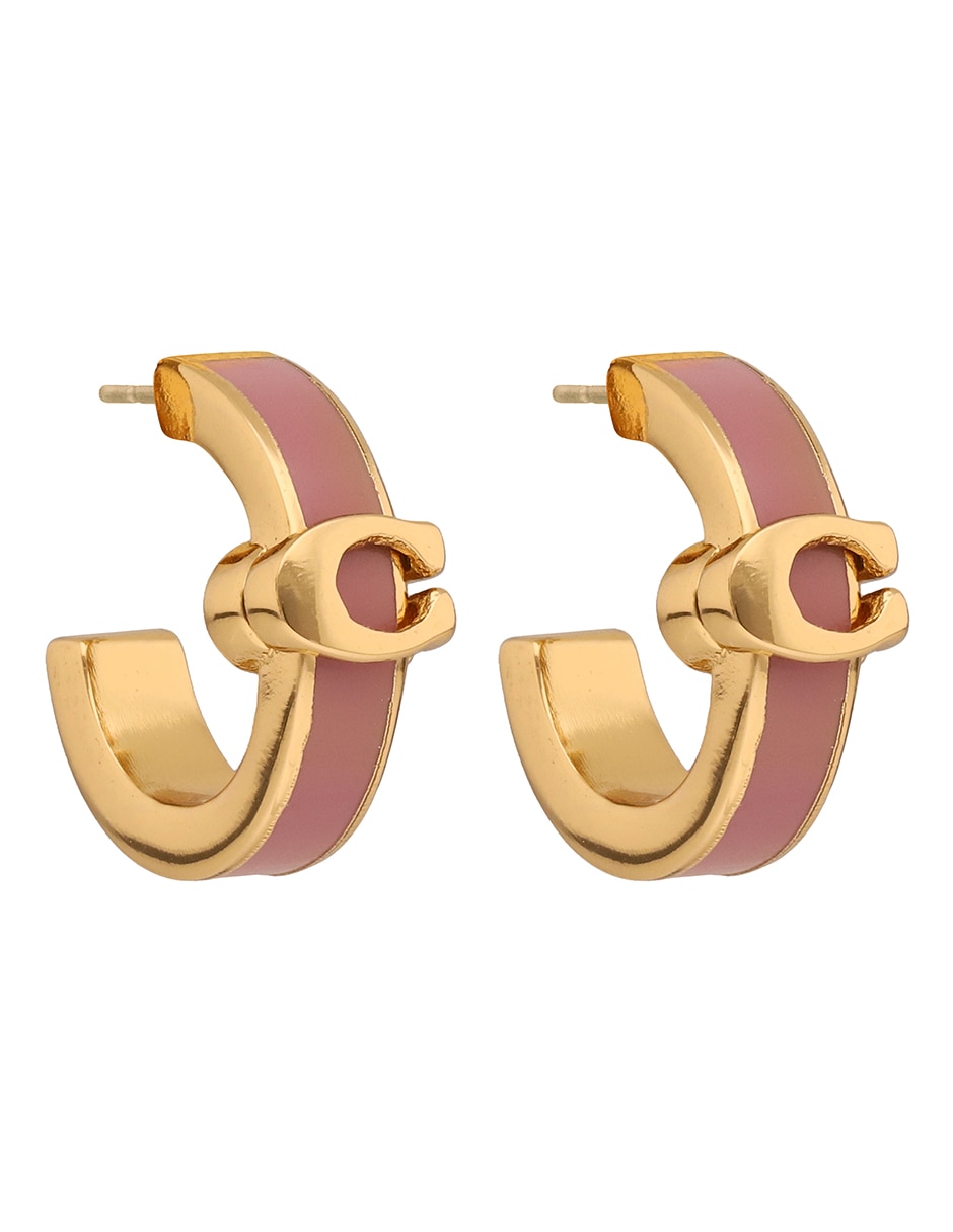 Aretes circulares con acabado brillante 2