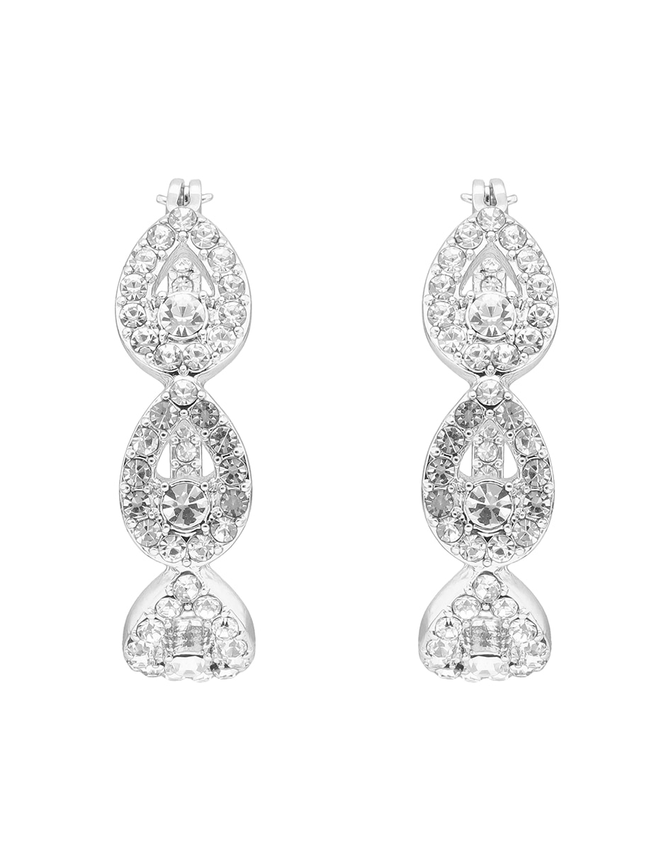 Arracadas Angelic Adornment con acabado pavé