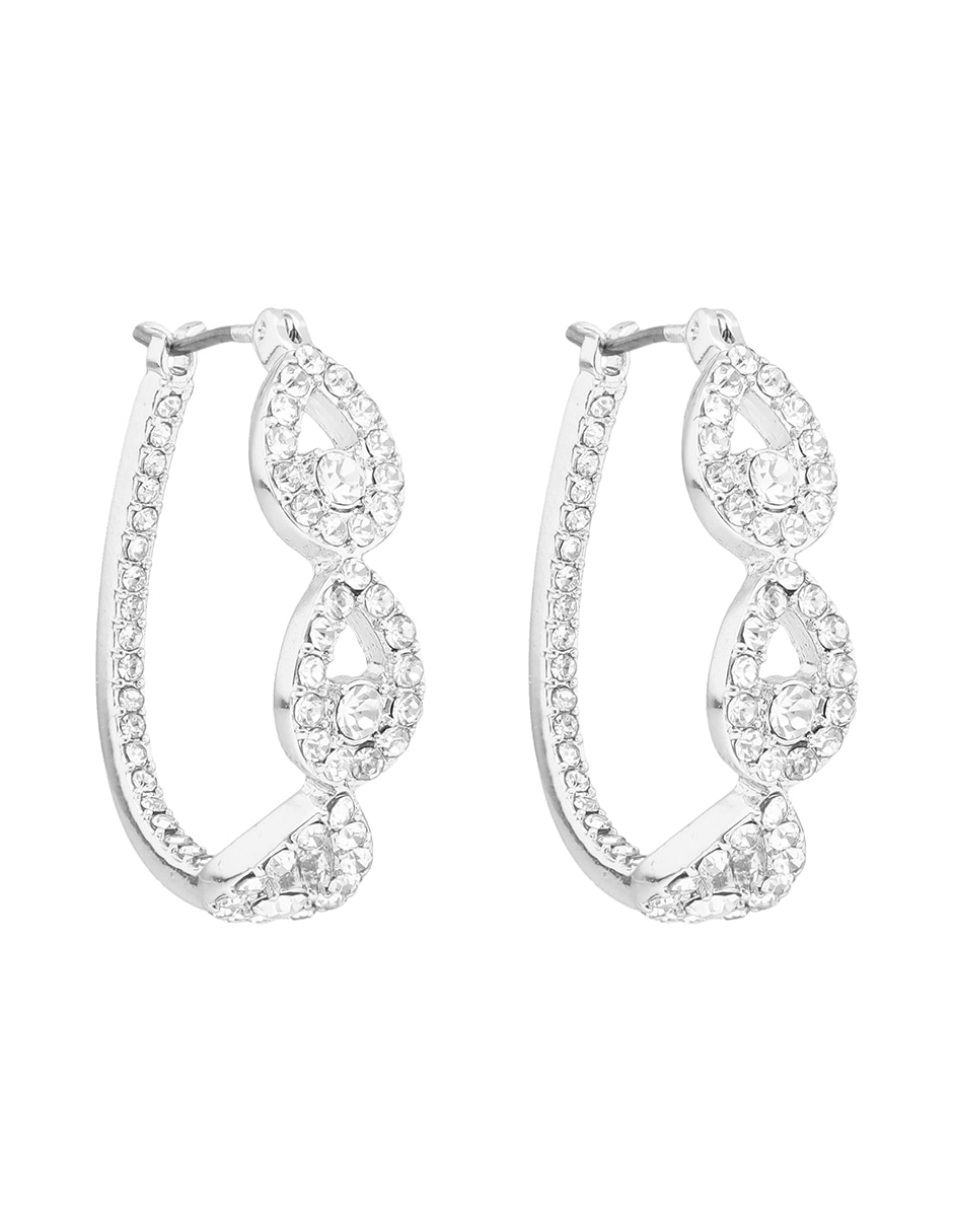 Arracadas Angelic Adornment con acabado pavé 2