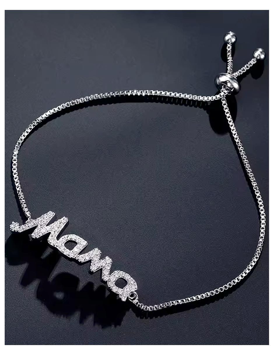 Pulsera con zirconia cúbica acabado brillante 2