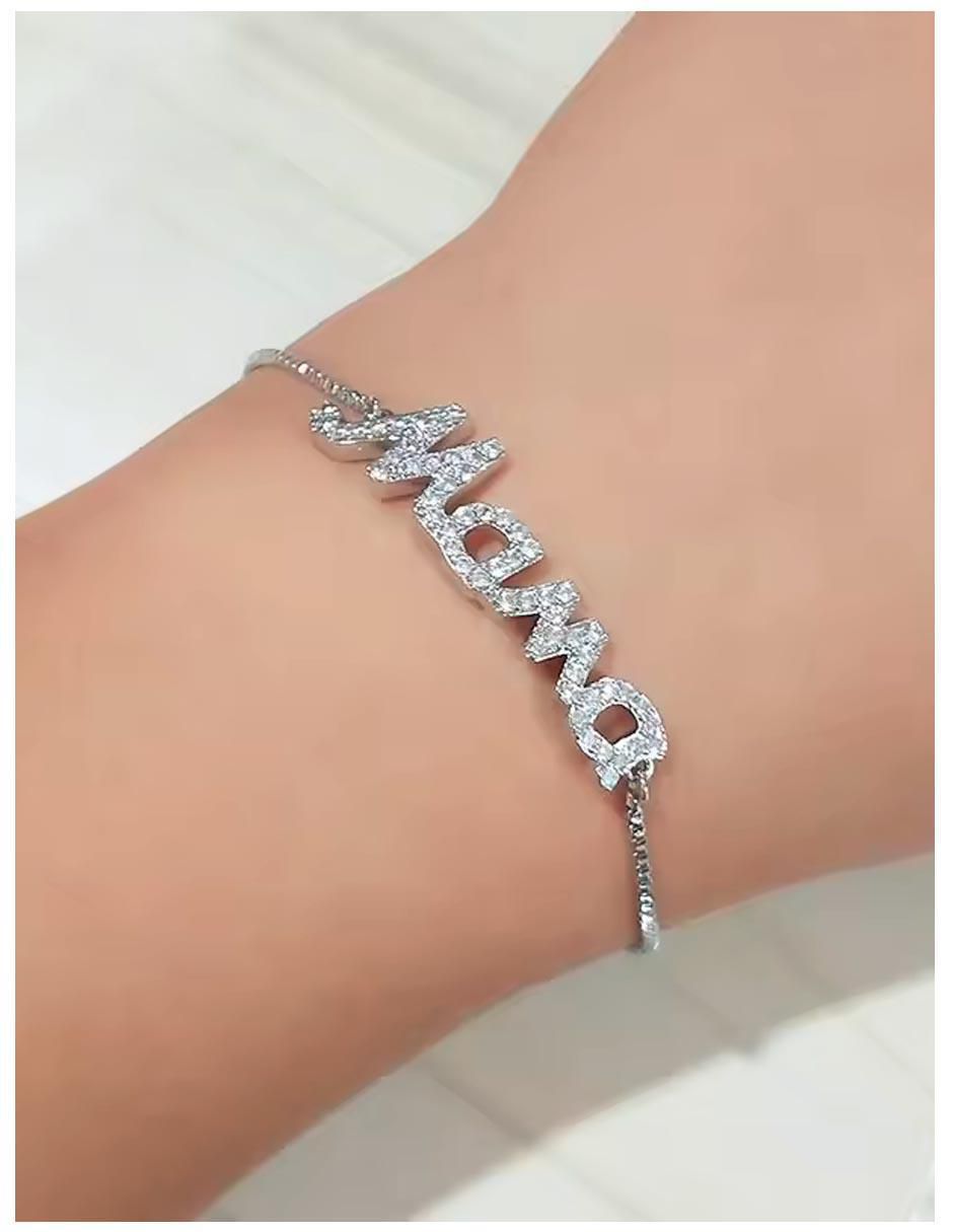 Pulsera con zirconia cúbica acabado brillante 3