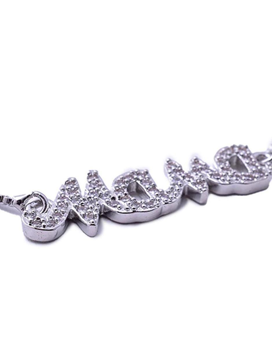 Pulsera con zirconia cúbica acabado brillante 4