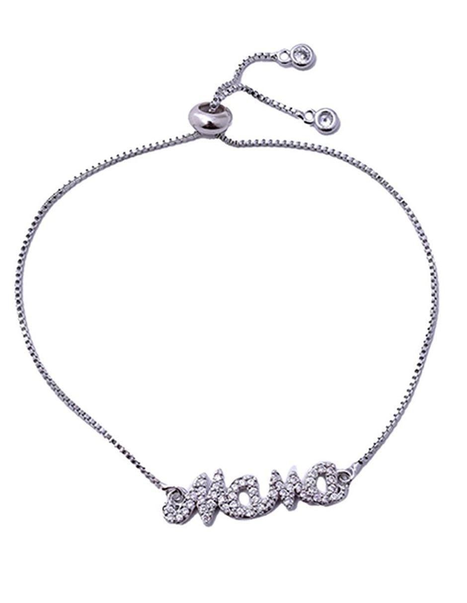 Pulsera con zirconia cúbica acabado brillante 6