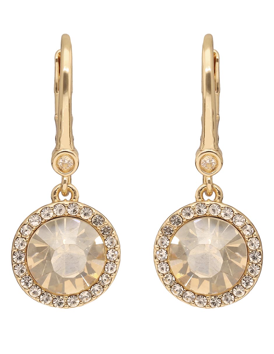 Aretes 22 k con acabado pavé