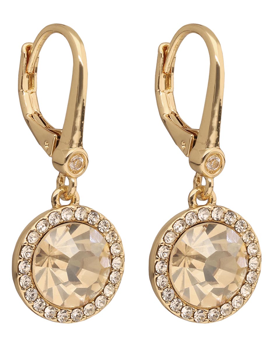 Aretes 22 k con acabado pavé 2