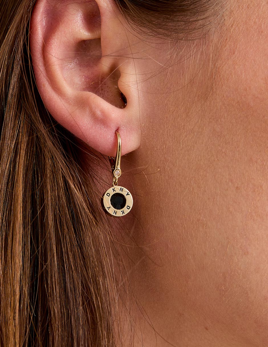 Aretes de logo con acabado brillante 4