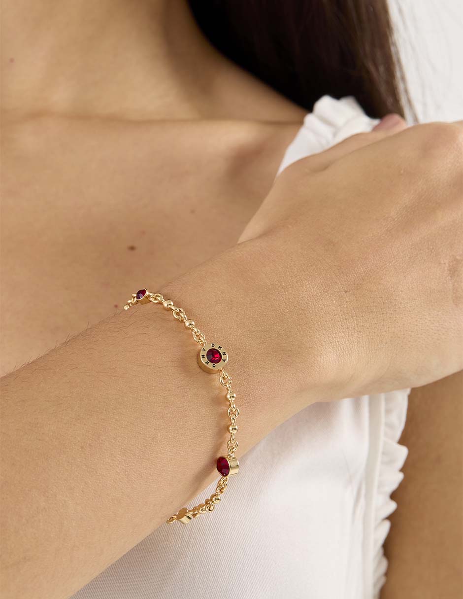 Pulsera Rivet Logo F25 acabado pavé 3