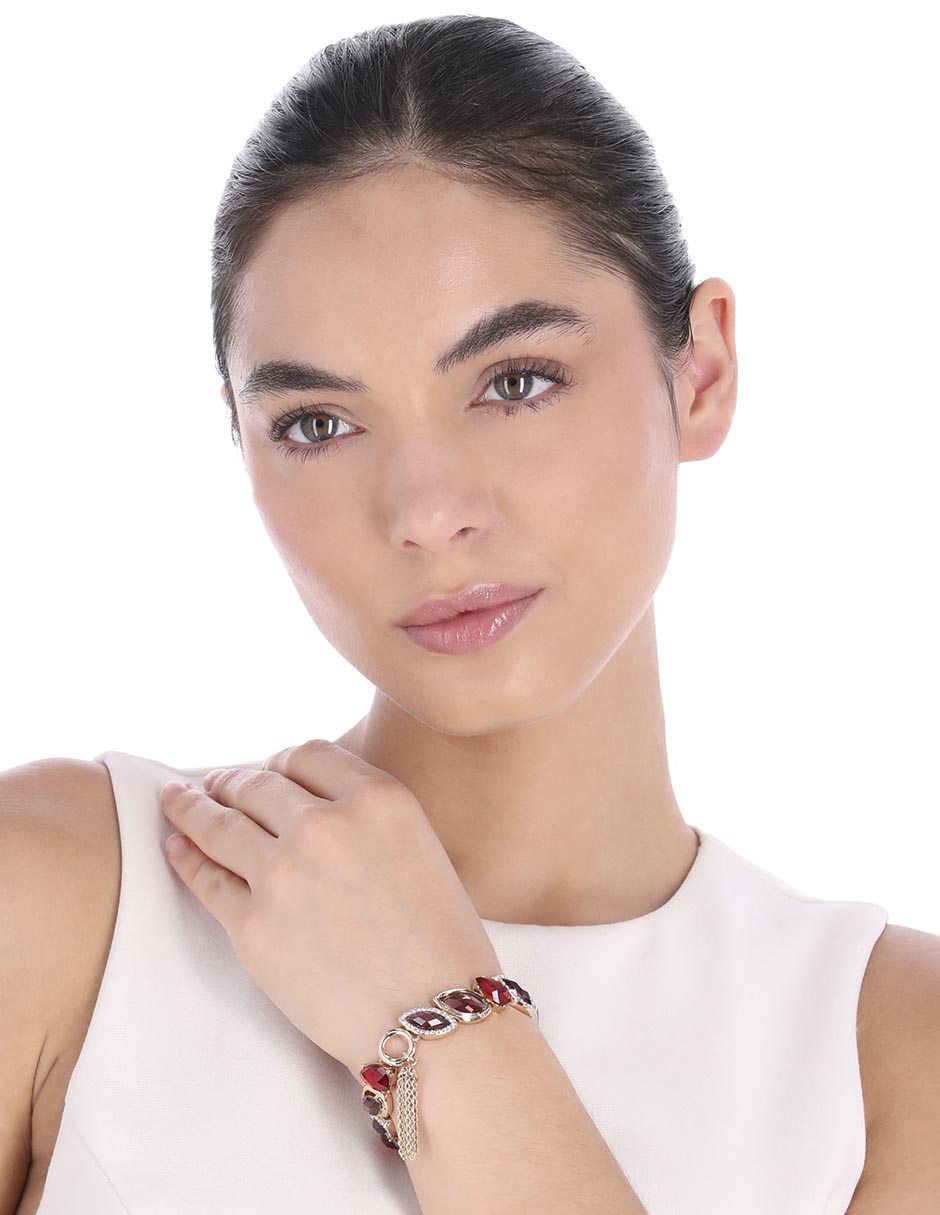 Pulsera Fashionably Festive acabado pavé 4