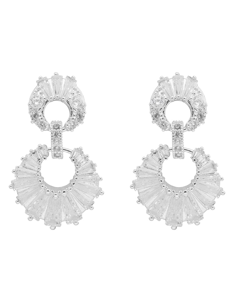 Aretes 22 k con acabado brillante