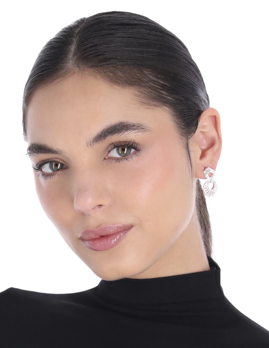 Aretes 22 k con acabado brillante 3