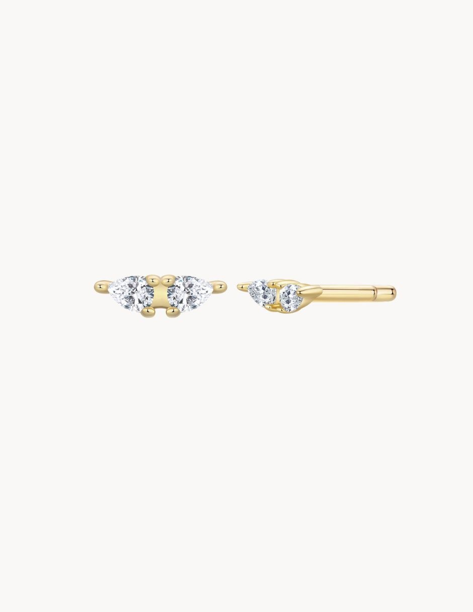 Aretes Fairy Tail de oro 18 K