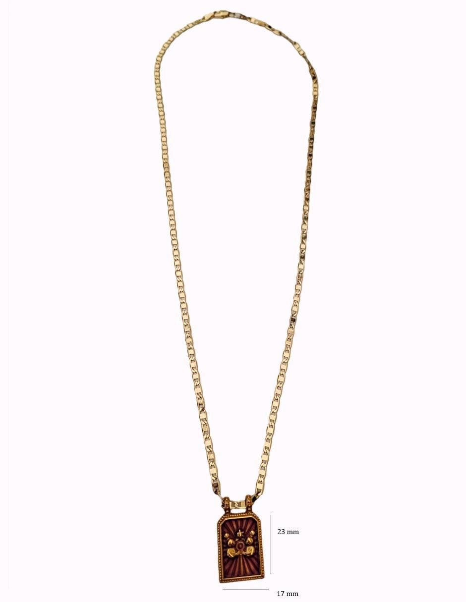 Collar con dije de signo zodiacal Constelaciones de oro laminado