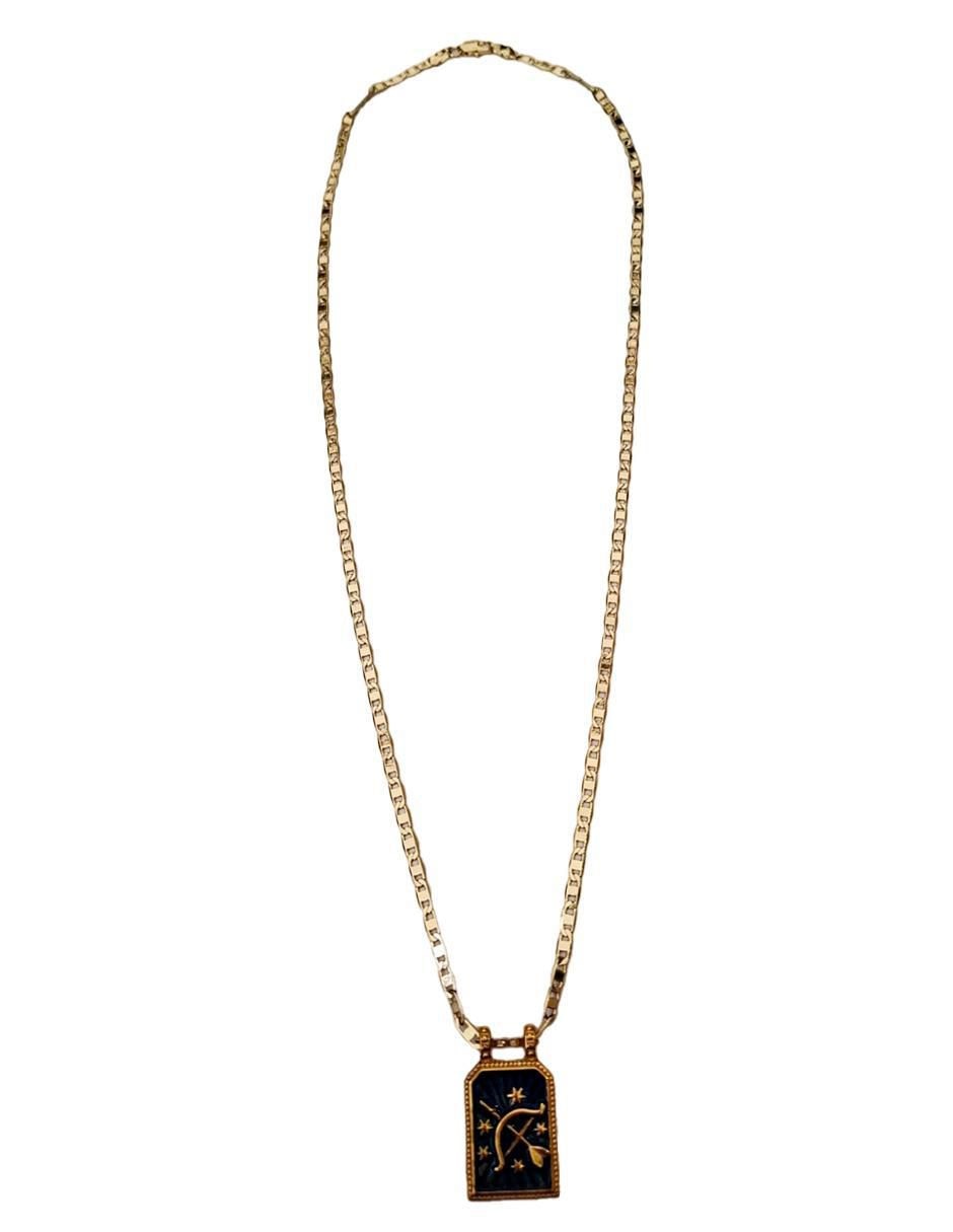 Collar con dije signo zodiacal Constelaciones de oro laminado 10 K 2