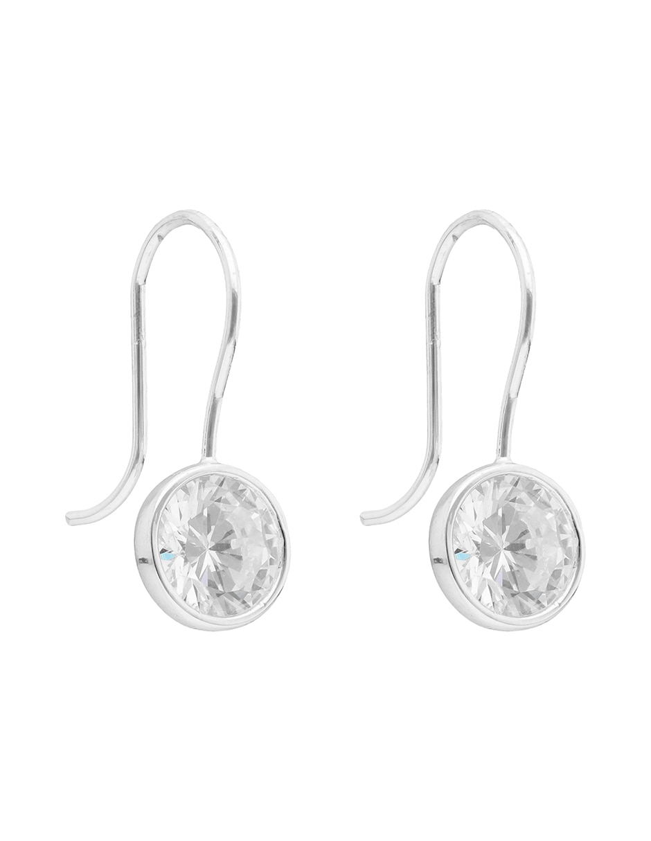 Aretes circulares con acabado brillante 2