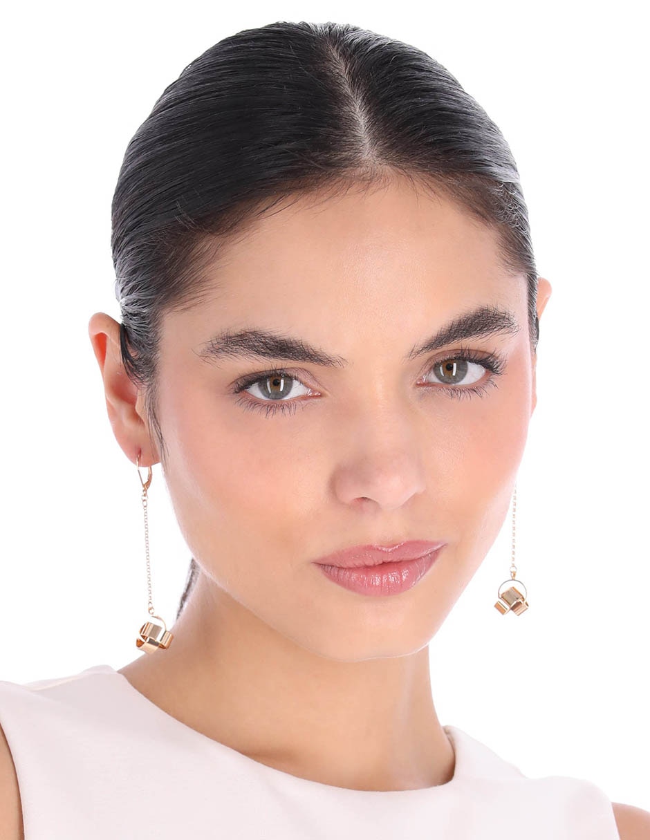 Aretes circulares 22 k con acabado brillante 2