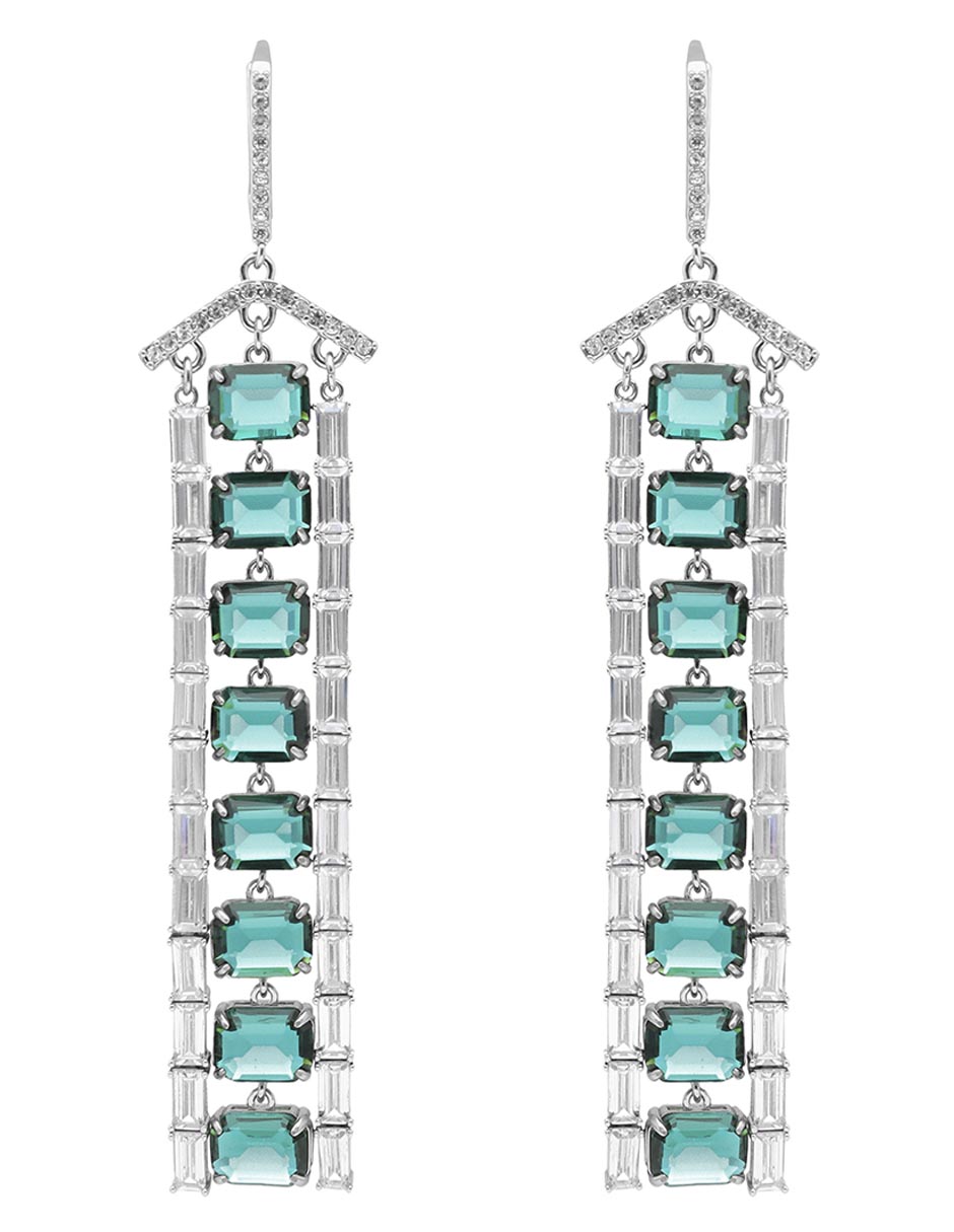 Aretes 22 k con acabado brillante