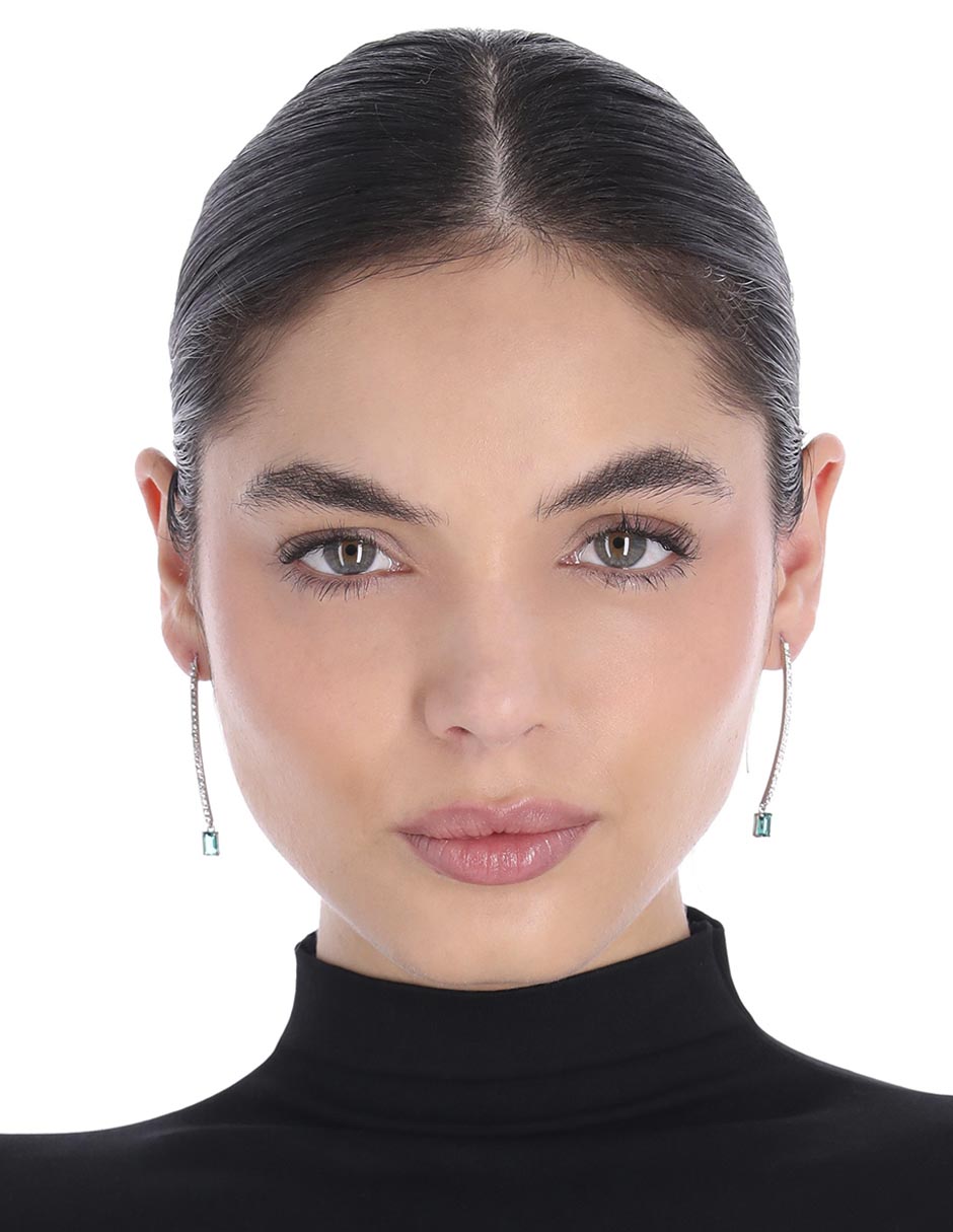 Aretes 22 k con acabado brillante 3