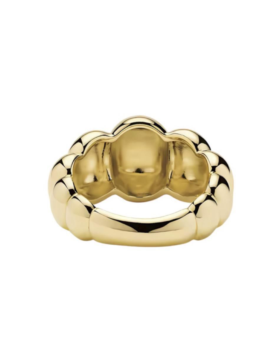 Anillo geométricos P 925 de plata brillante