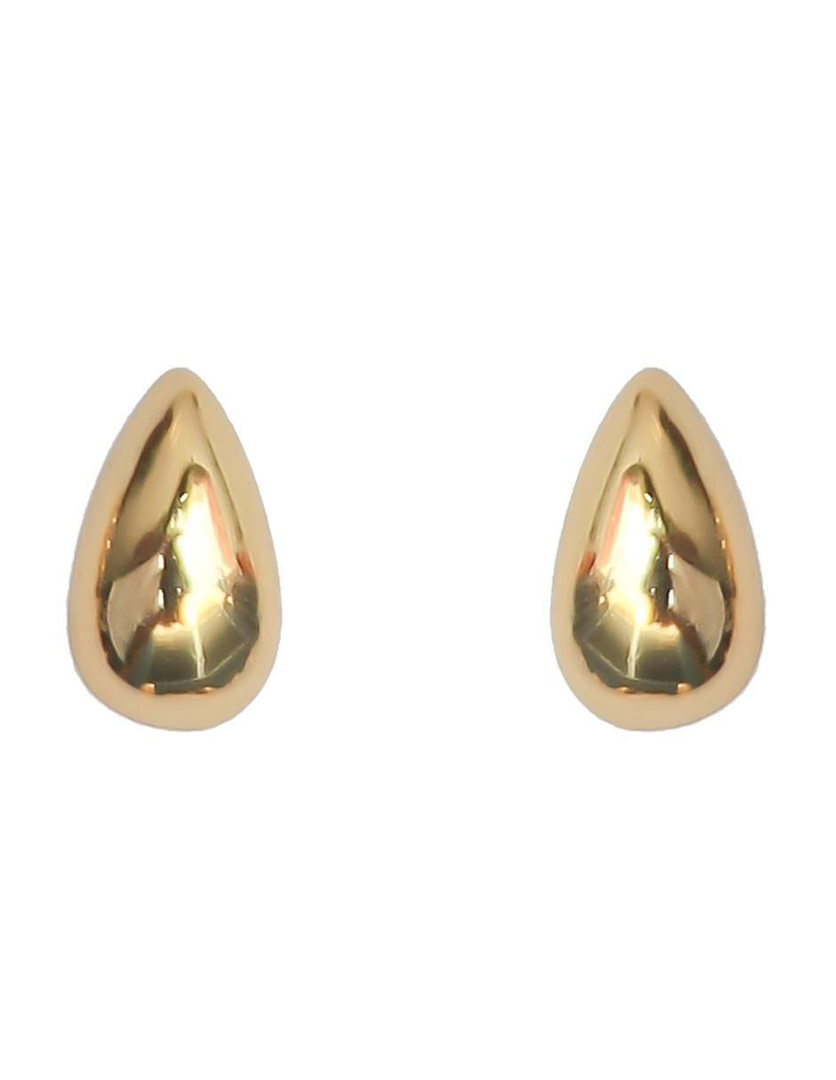 Aretes de gota de plata P 925 con acabado chapa de oro Aretes de gota de plata P 925 con acabado chapa de oro
