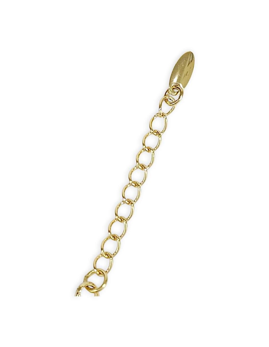 Pulsera con zirconia acabado baño de oro 18 K 8