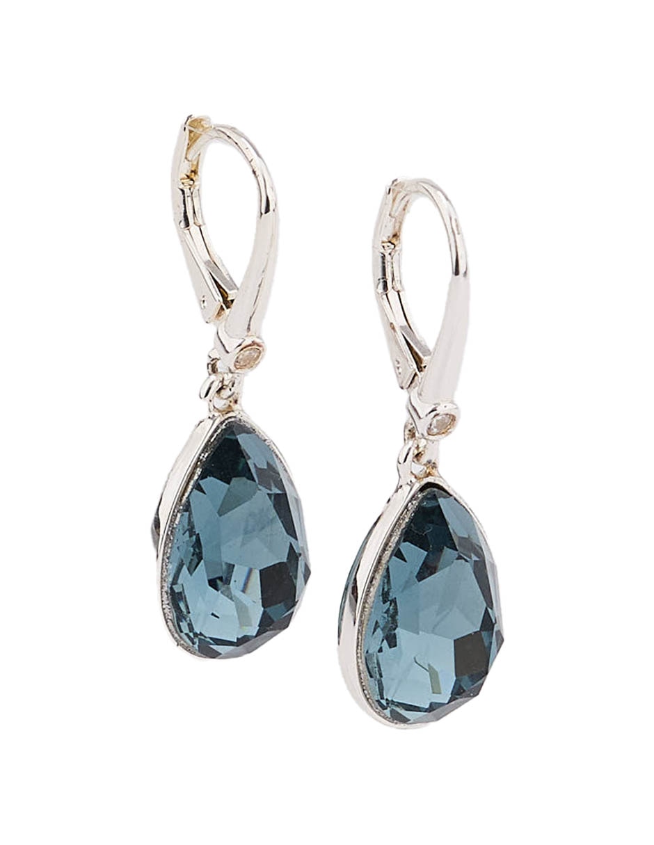 Aretes largos de gota dkny con acabado brillante
