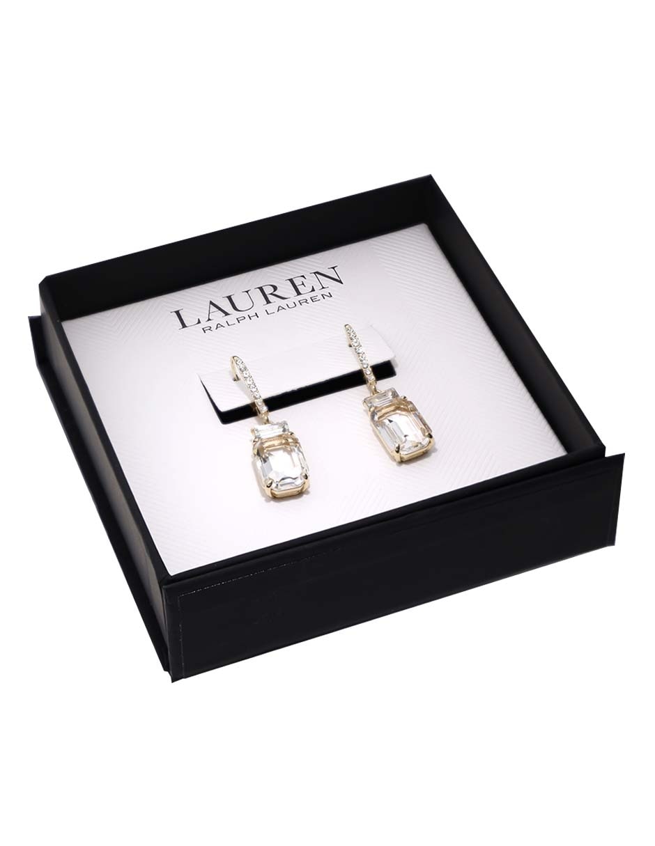 Aretes con acabado pavé cristal 4