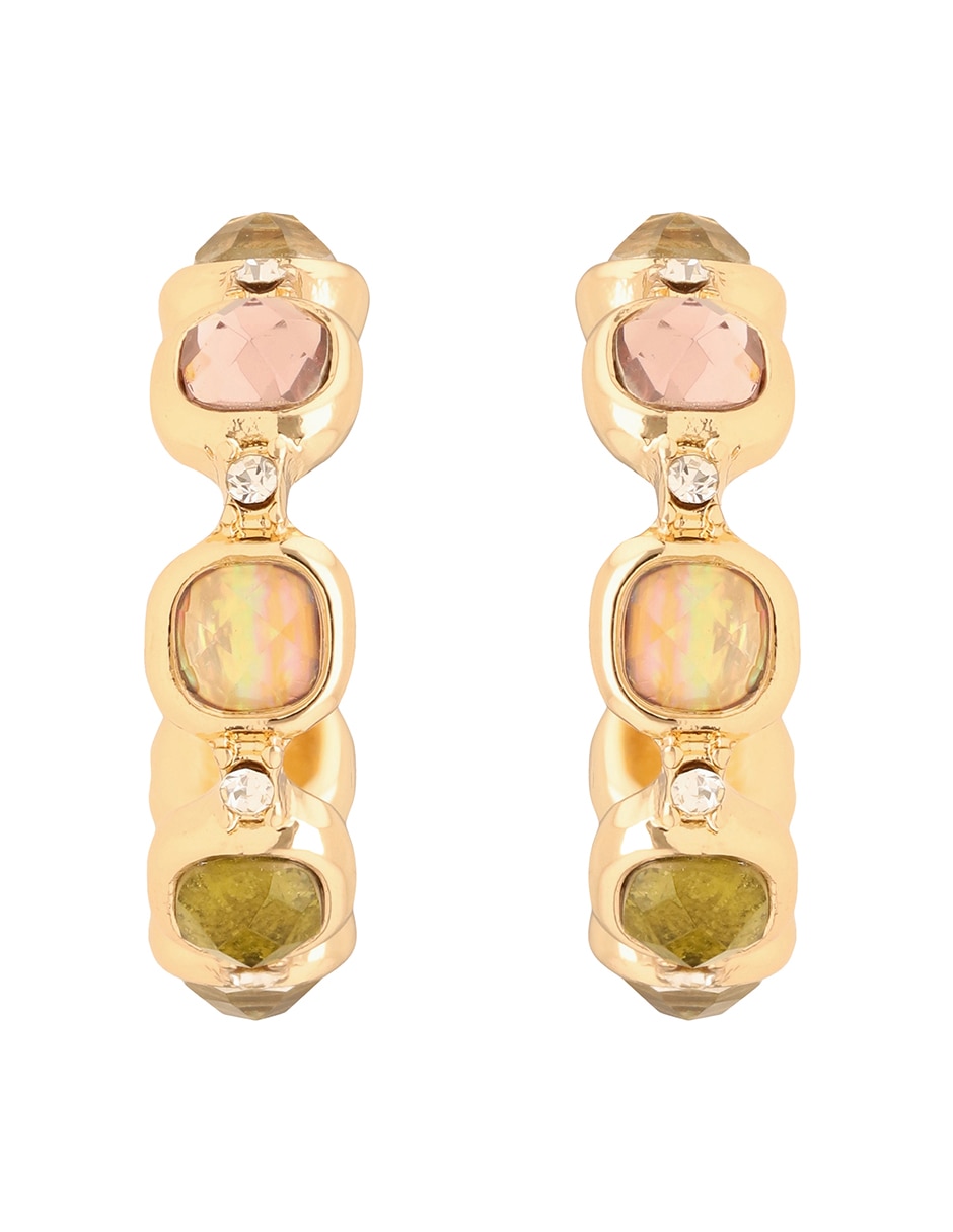 Aretes de aro Dreams con acabado pavé Aretes de aro Dreams con acabado pavé