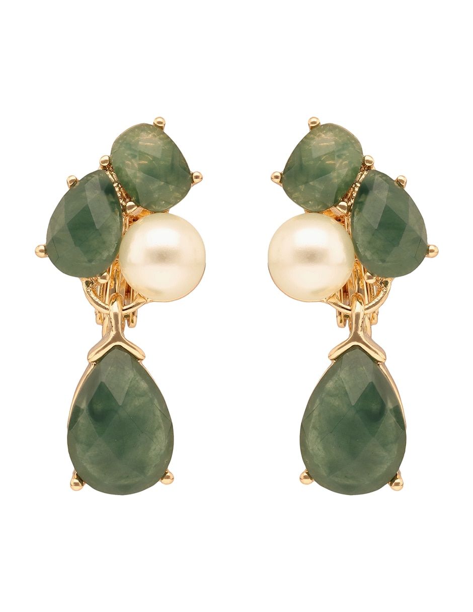 Aretes de gota con acabado esmaltado Aretes de gota con acabado esmaltado