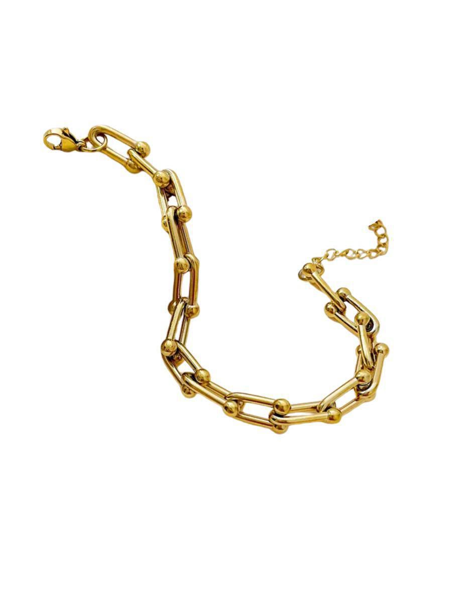 Pulsera de oro laminado 8 K acabado pulido 2