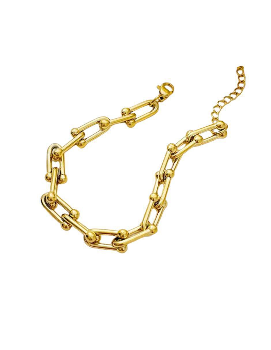 Pulsera de oro laminado 8 K acabado pulido 3