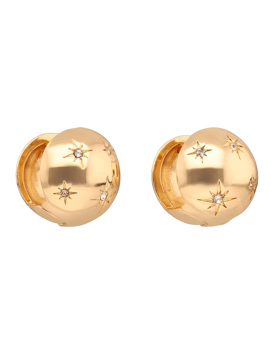 Aretes circulares con acabado brillante 2