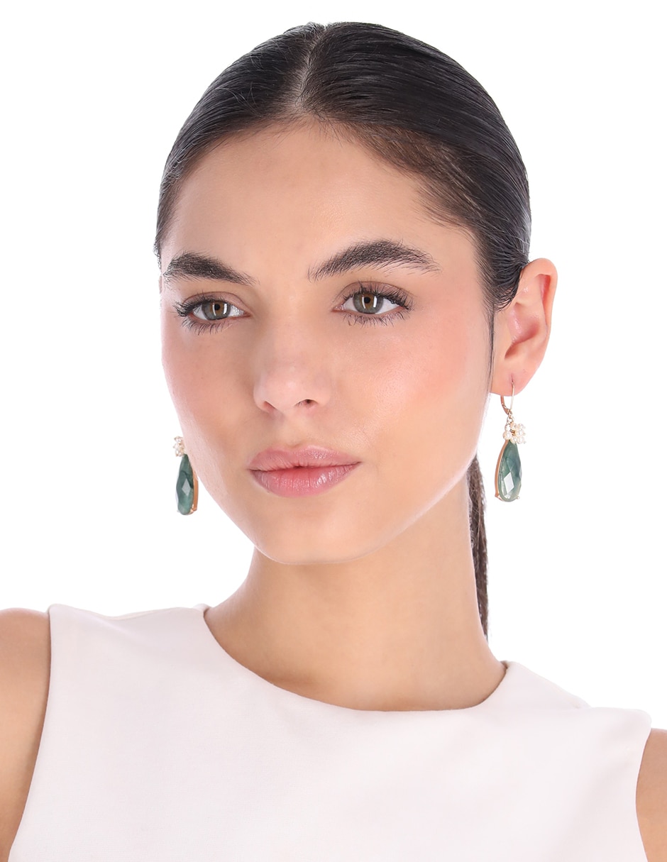 Aretes Glacial Glow con acabado esmaltado 3