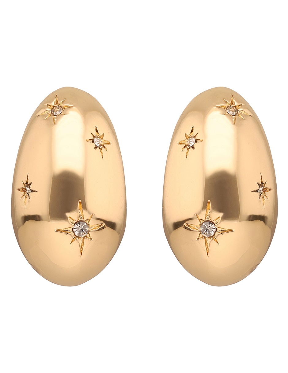 Aretes circulares con acabado brillante