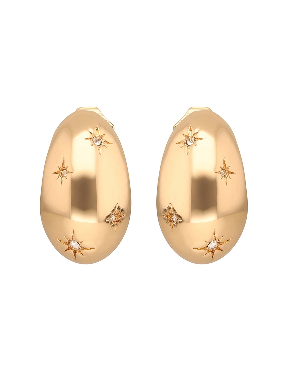 Aretes circulares con acabado brillante
