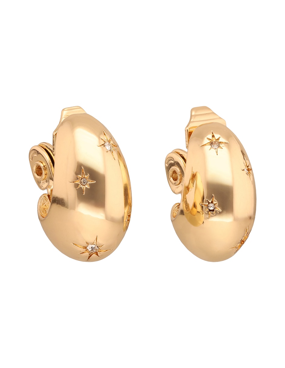 Aretes circulares con acabado brillante 2