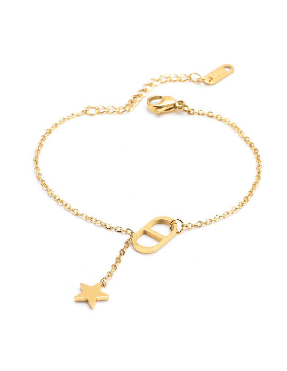 Pulsera de oro laminado 8 K acabado pulido Pulsera de oro laminado 8 K acabado pulido