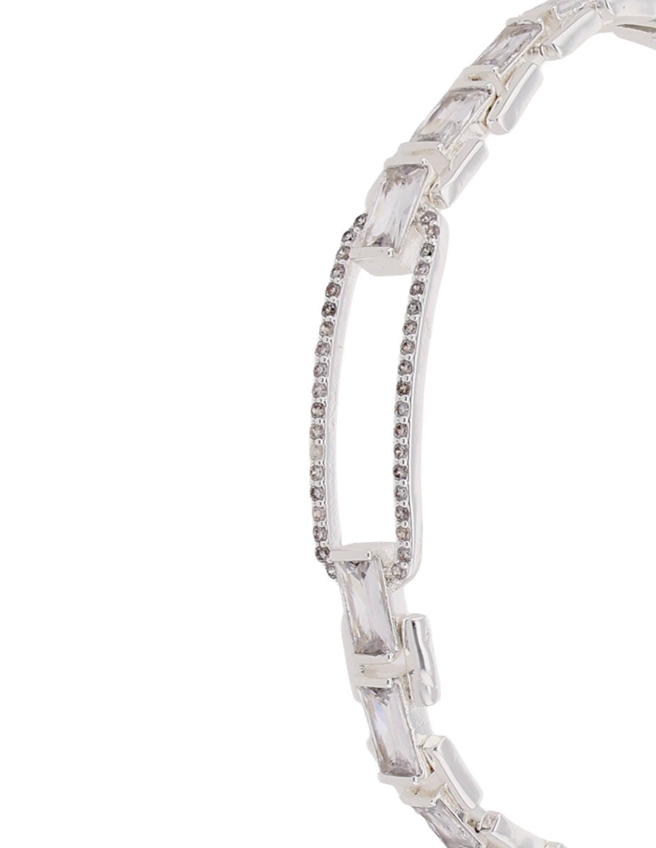 Brazalete con zirconia cúbica acabado pavé 2