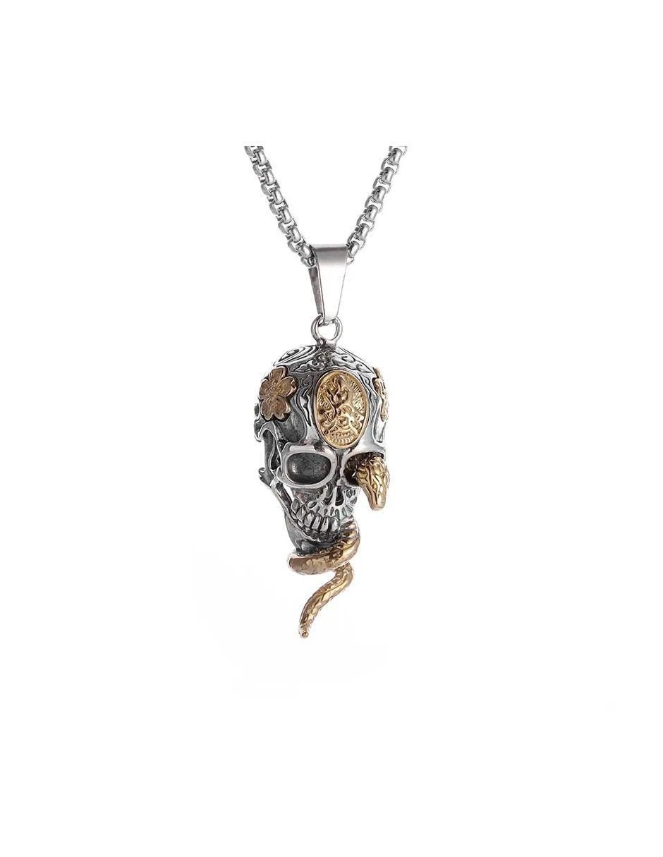 Collar con dije de calavera CALAVERAS Collar con dije de calavera CALAVERAS