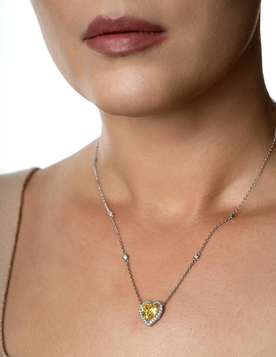 Collar corazón de plata P 925 3