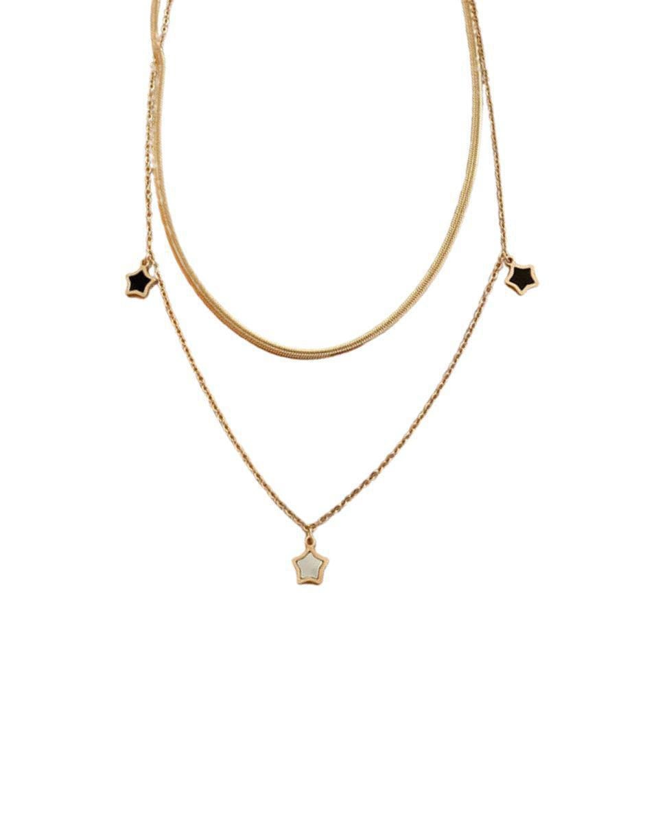 Collar estrella de oro laminado 10 K 3