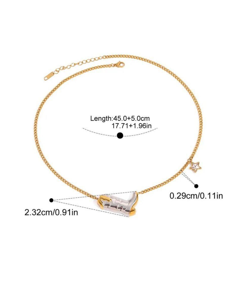 Collar de estrella de oro laminado 10 K
